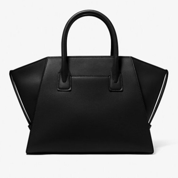 Michael Kors Avril Large Leather and Suede Tote Bag Black NWT $628 - Picture 2 of 7